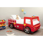 Kids Red Fire Engine Bed
