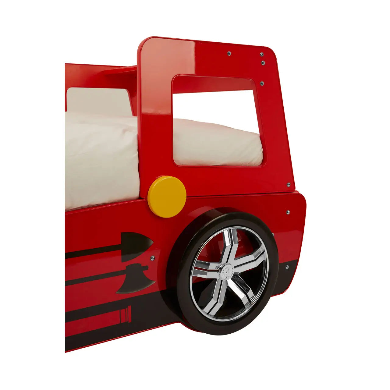 Kids Red Fire Engine Bed