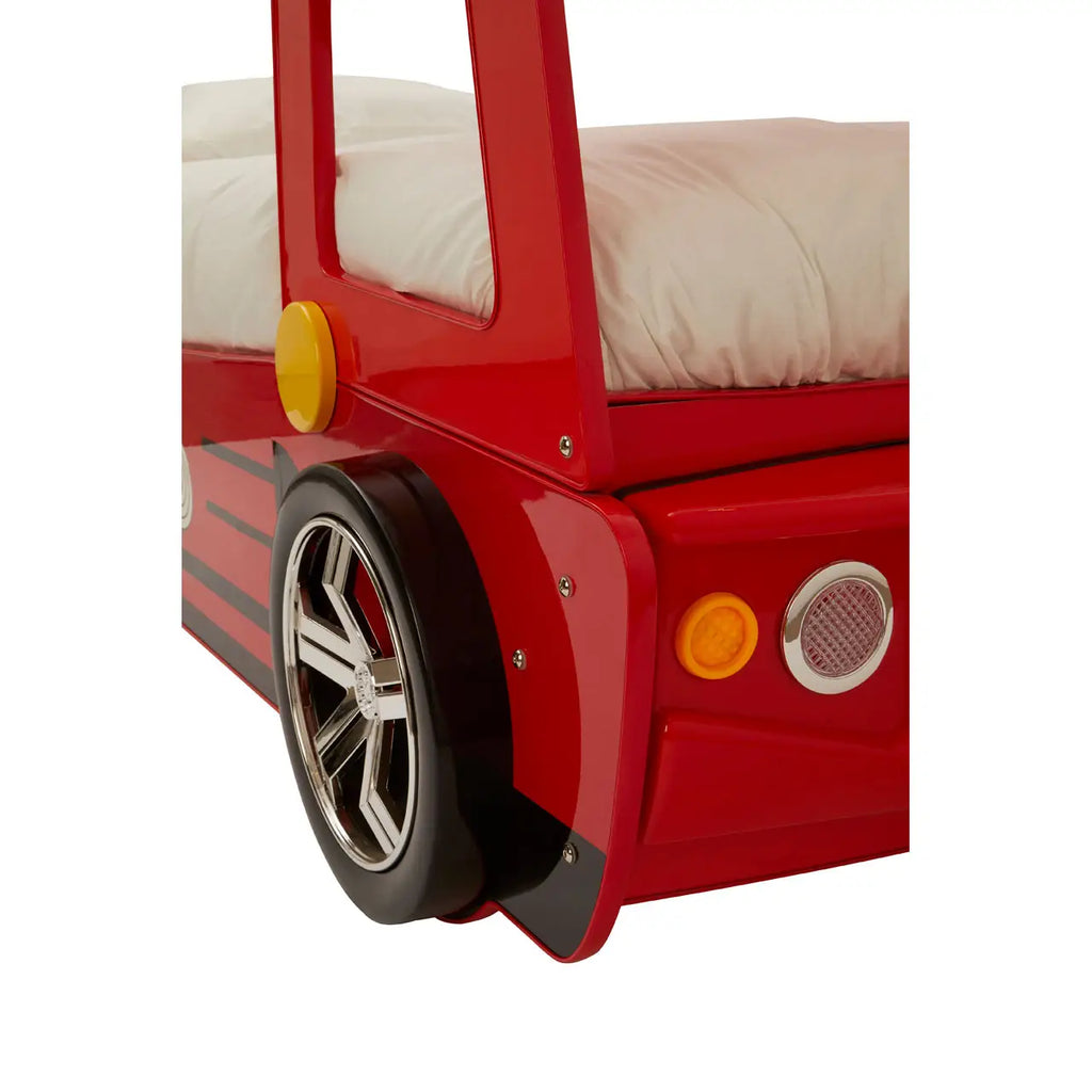 Kids Red Fire Engine Bed