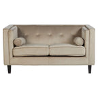 Felisa Two Seater Mink Velvet Sofa