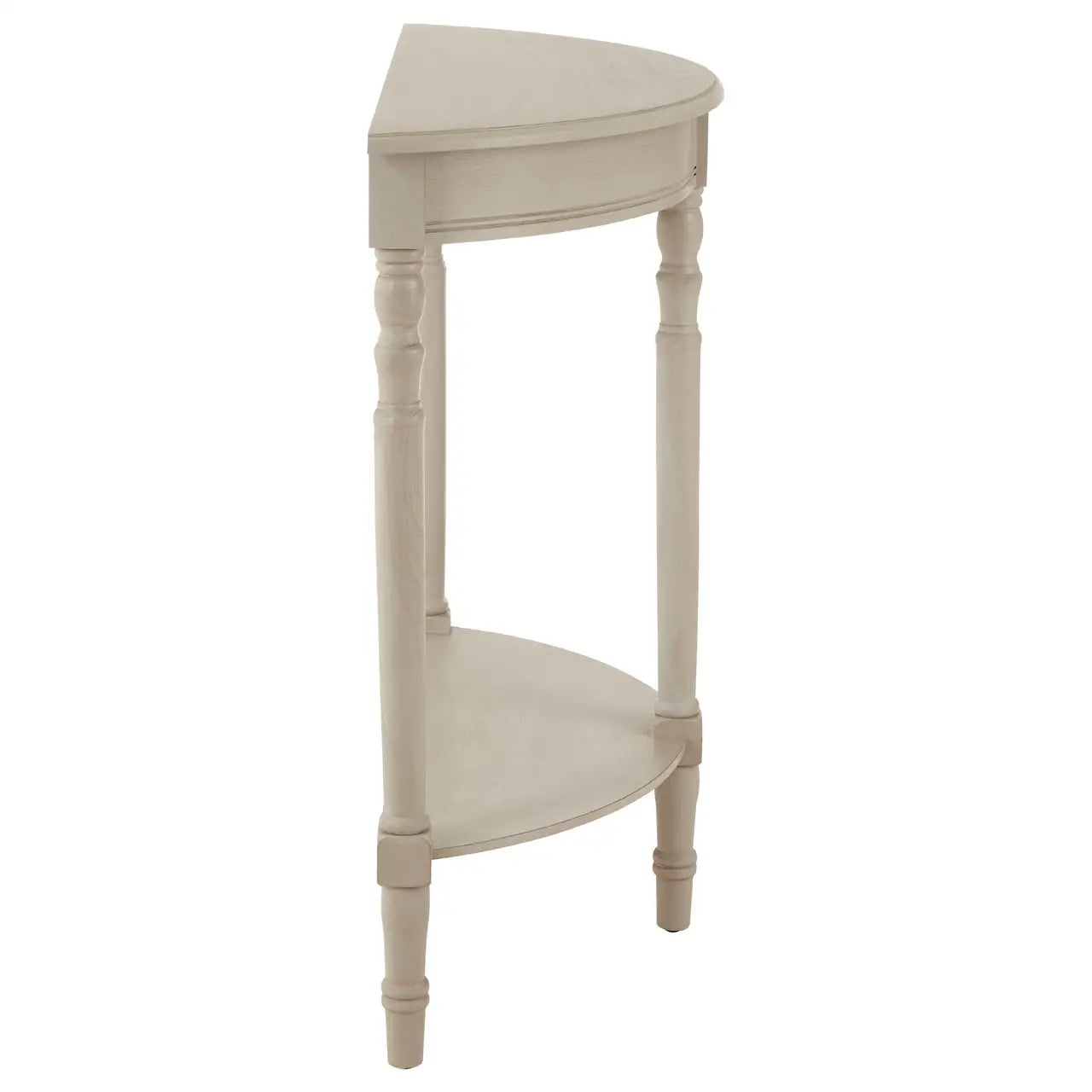 Heritage Vintage Grey Half Round Console Table