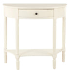 Heritage One Drawer Antique White Console Table