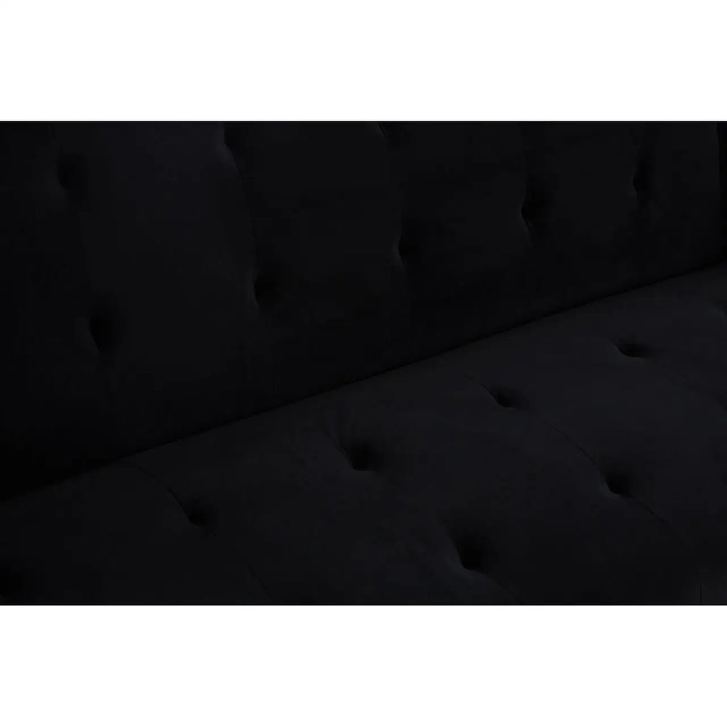 Hayton Black Velvet Sofa Bed
