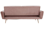 Hatton Pink Velvet Sofa Bed