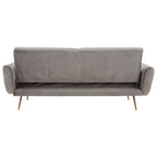 Hatton Grey Velvet Sofa Bed