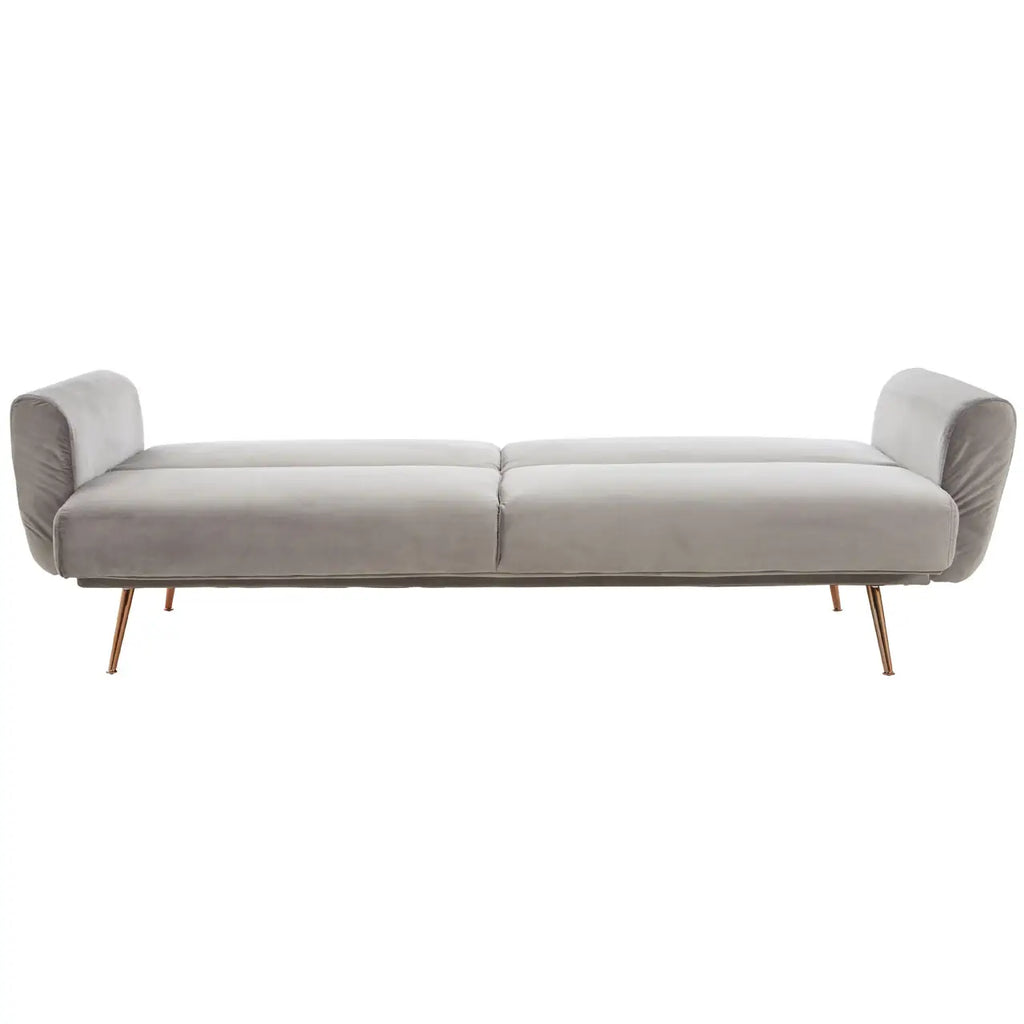Hatton Grey Velvet Sofa Bed