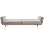 Hatton Grey Velvet Sofa Bed