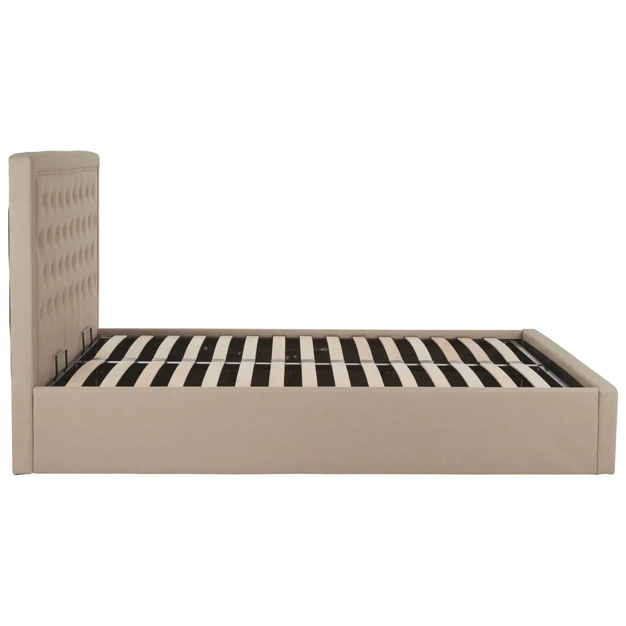 Hannah Beige Ottoman Double Bed