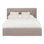 Hannah Grey Ottoman King Bed