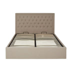 Hannah Beige Kingsize Ottoman Bed