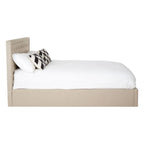 Hannah Beige Kingsize Ottoman Bed