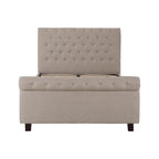 Orlando Light Grey Ottoman Double Bed