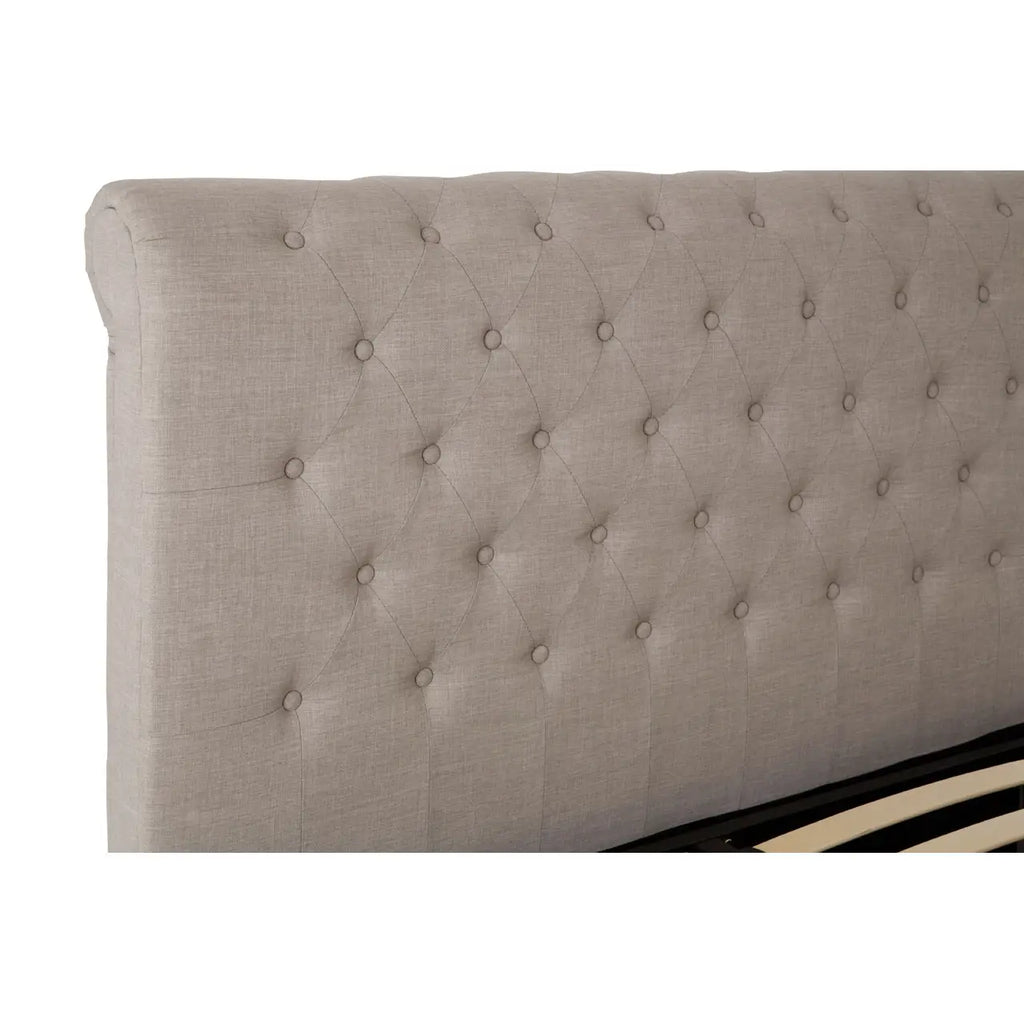 Orlando Light Grey Ottoman Double Bed