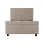 Orlando Light Grey Ottoman King Bed