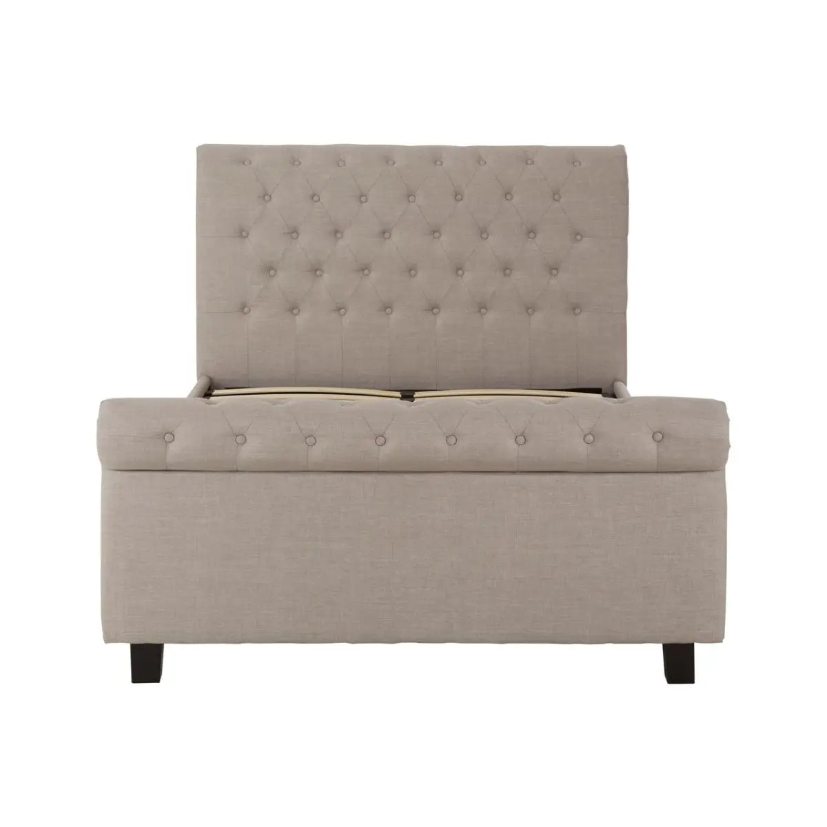 Orlando Light Grey Ottoman King Bed