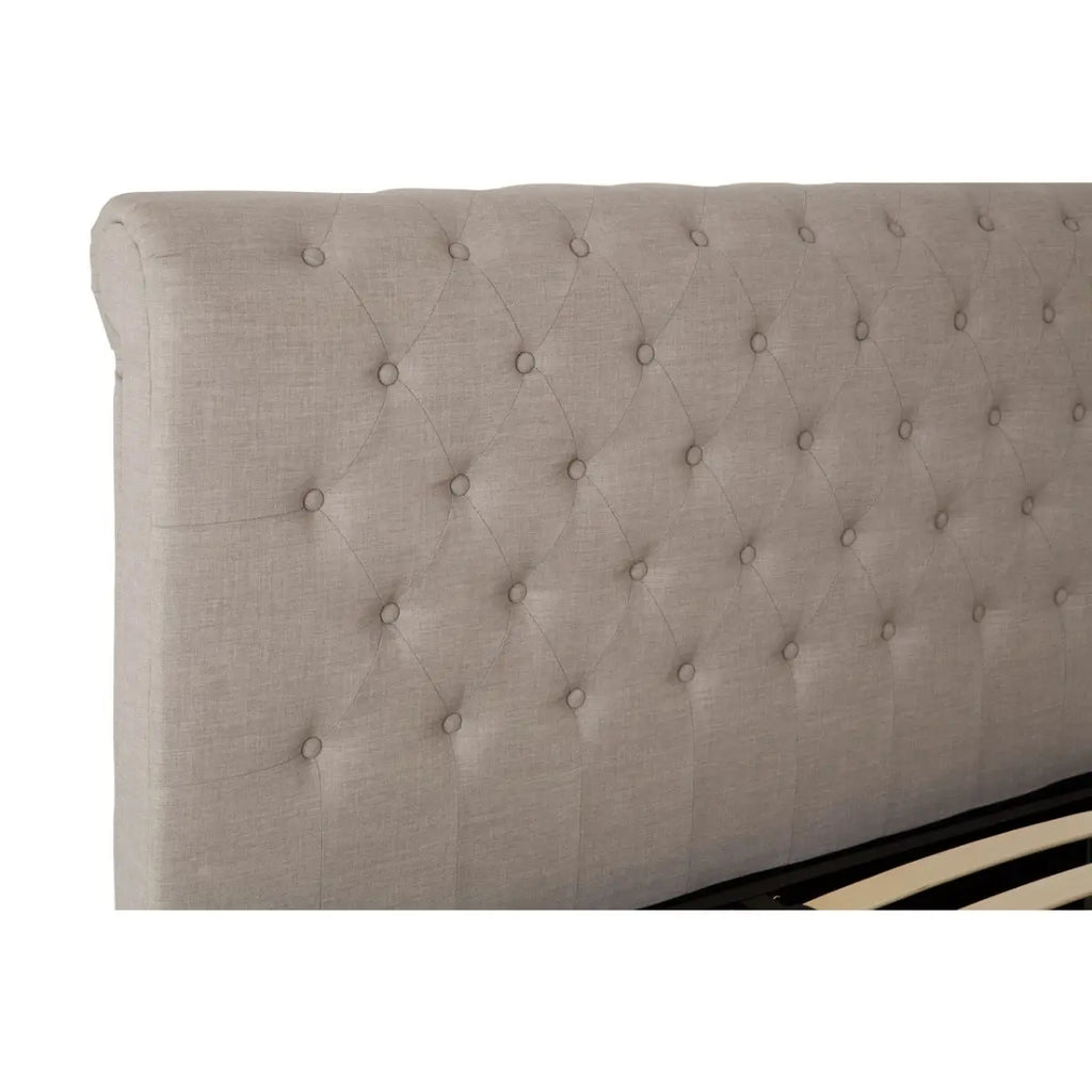 Orlando Light Grey Ottoman King Bed