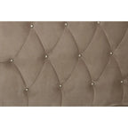 Josephine Mink Brushed Velvet Double Bed