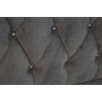 Josephine Grey Velvet King Bed