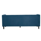 Sefira 3 Seat Navy Fabric Sofa