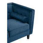 Sefira 3 Seat Navy Fabric Sofa