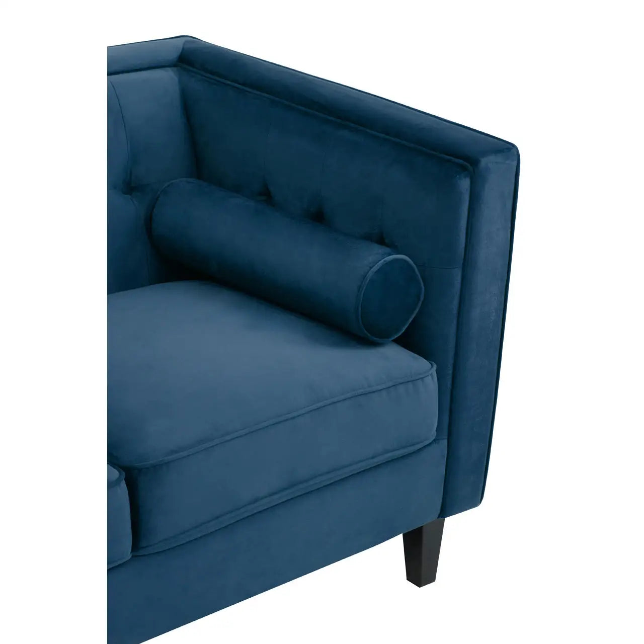 Sefira 3 Seat Navy Fabric Sofa