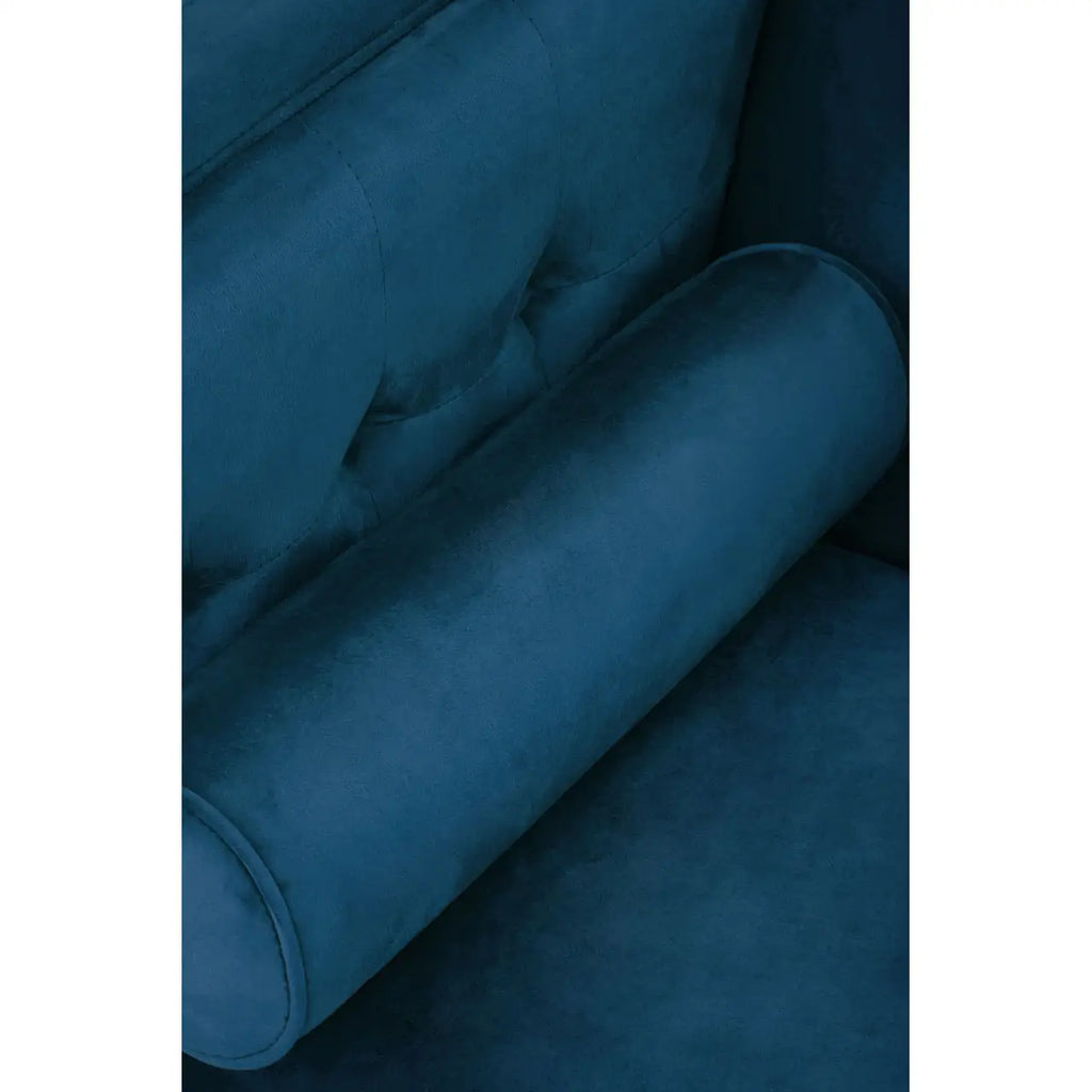 Sefira 3 Seat Navy Fabric Sofa