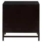 Lombok Black 2 Drawer Bedside Table