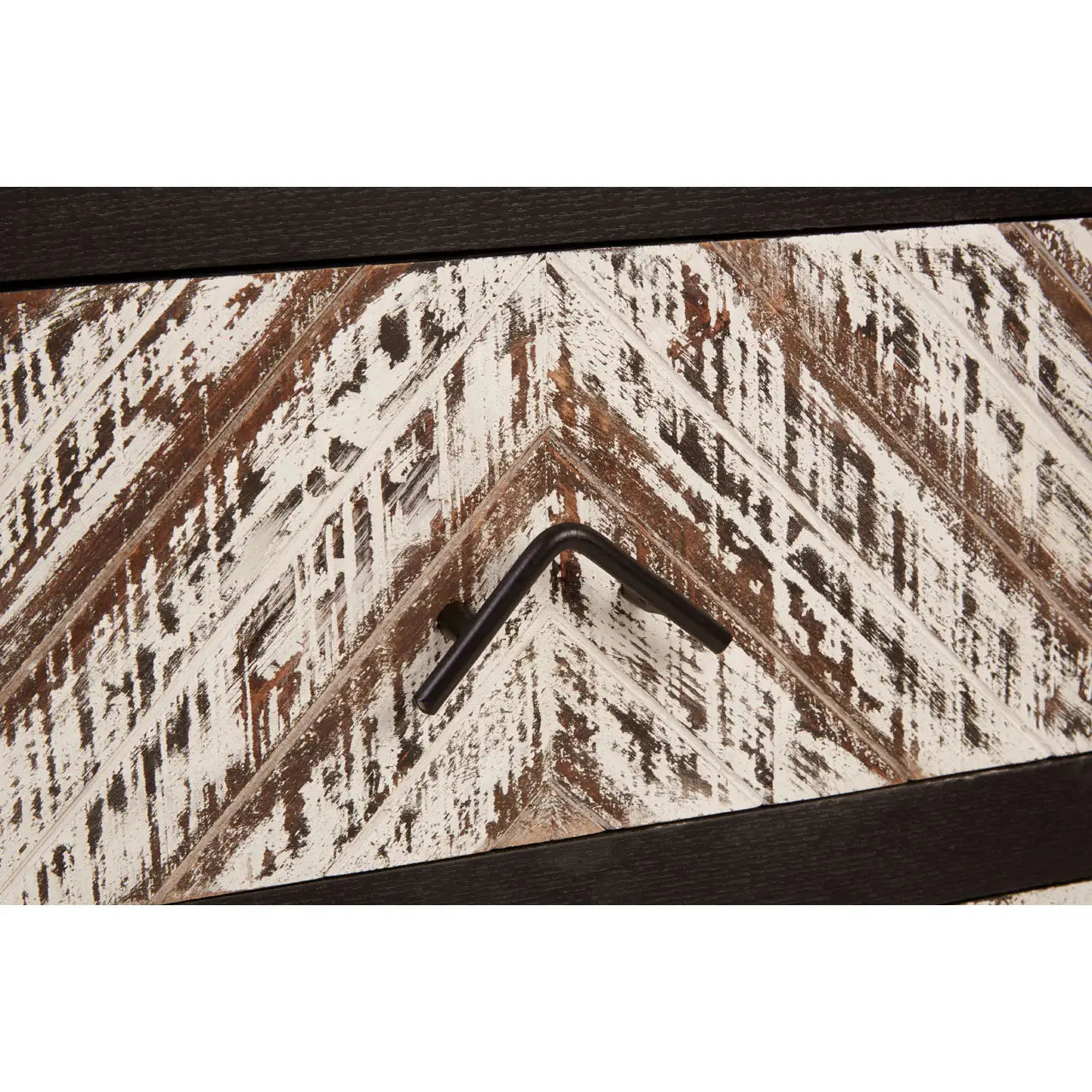 Lombok Black 2 Drawer Bedside Table