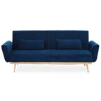 Hatton Dark Blue Velvet Sofa Bed