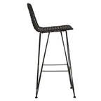 Lagom Black Natural Rattan Bar Chair