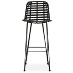 Lagom Black Natural Rattan Bar Chair