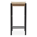 Bandar Rope Weave Bar Stool in Black