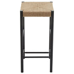 Bandar Rope Weave Bar Stool in Black