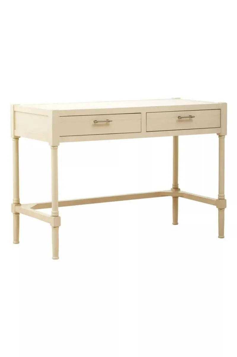 Heritage Two Drawer Antique Pearl Desk
