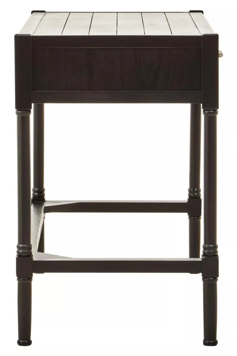 Heritage Two Drawer Black Finish Desk
