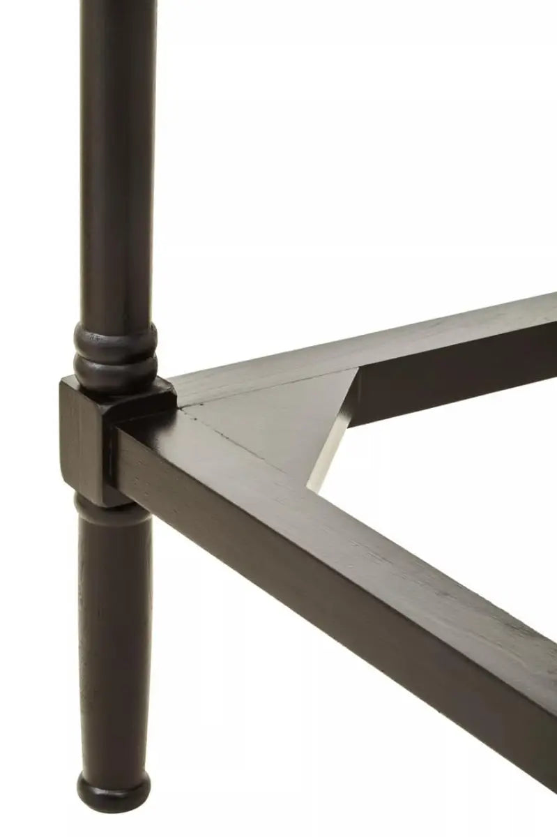 Heritage Two Drawer Black Finish Desk