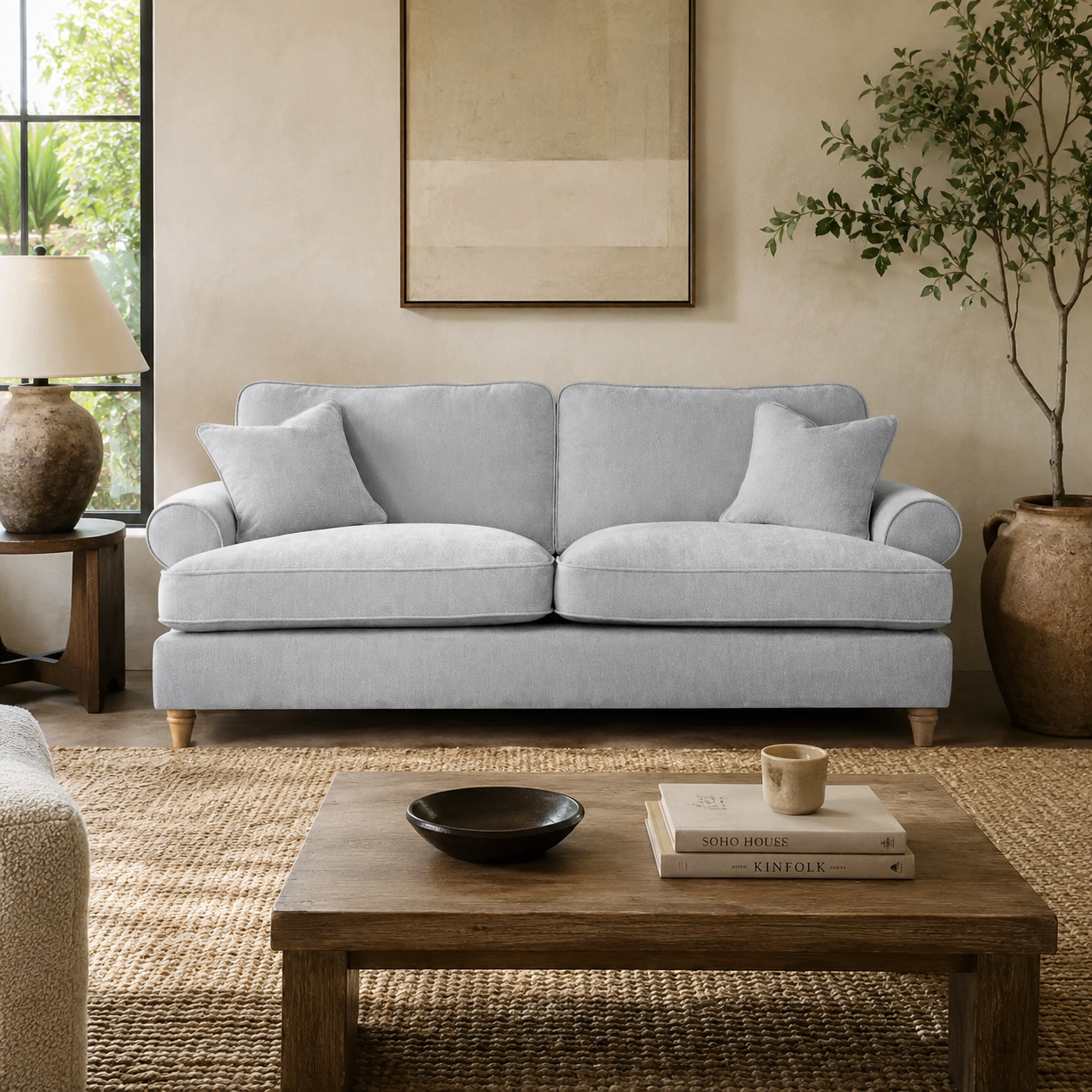 3 Seater Sofa Manhattan Ice The Great Sofa Company | Victoria | Bromfield | Lola | Alfie | Mari | Longfellow | Duresta Style