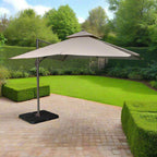 Beige 3 x 3 Meter Parasol And Base