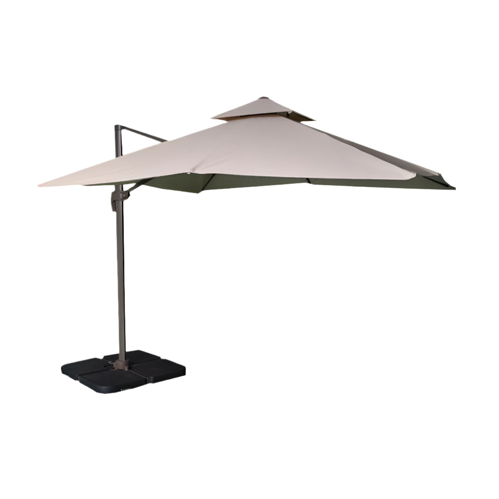 Beige 3 x 3 Meter Parasol And Base