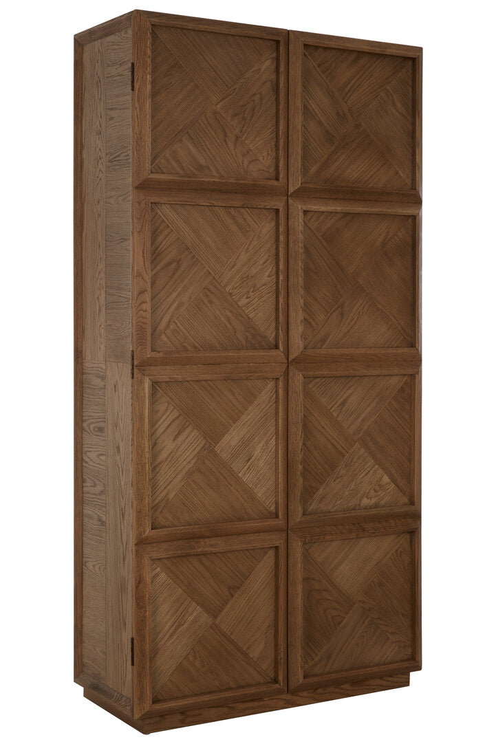 Salvar Natural Oak Wood Tall Cabinet