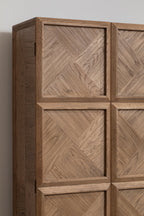 Salvar Natural Oak Wood Tall Cabinet