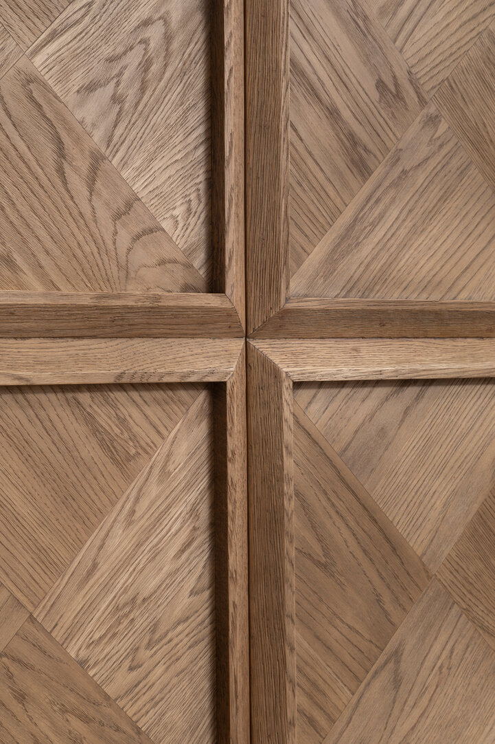 Salvar Natural Oak Wood Tall Cabinet