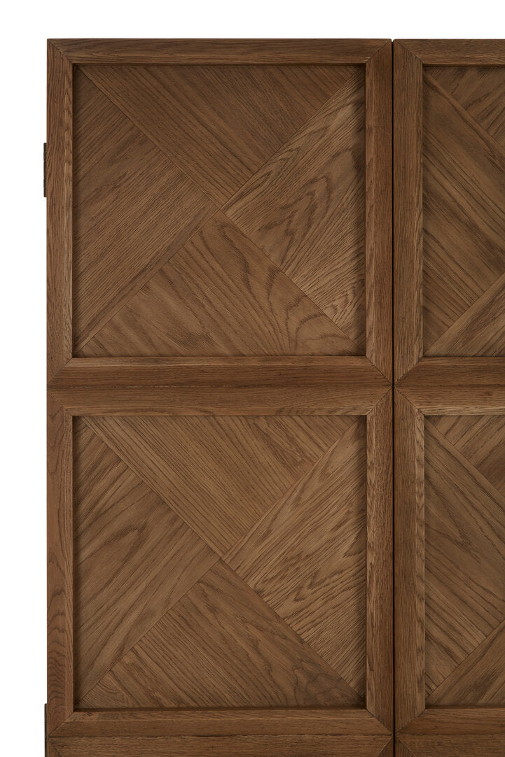 Salvar Natural Oak Wood Tall Cabinet