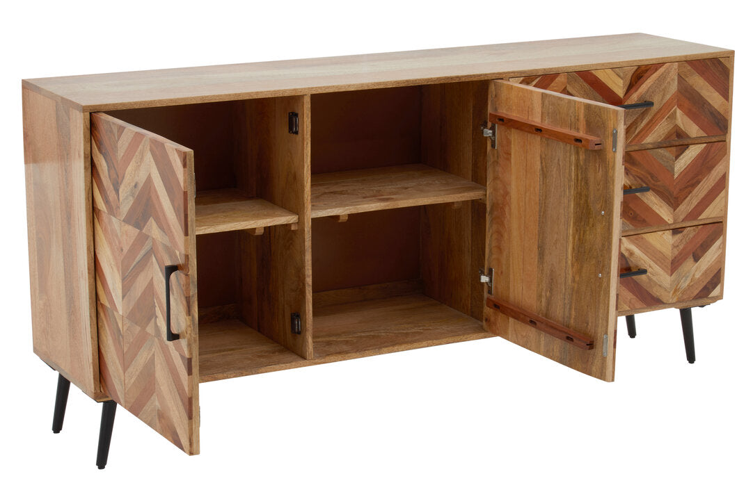 Boho Two Door Mango Wood Sideboard