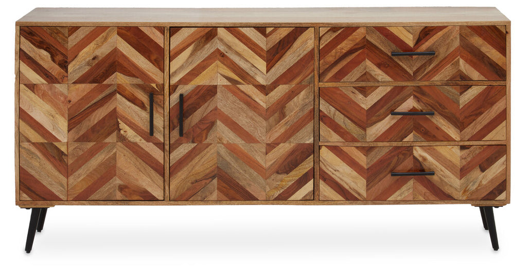 Boho Two Door Mango Wood Sideboard