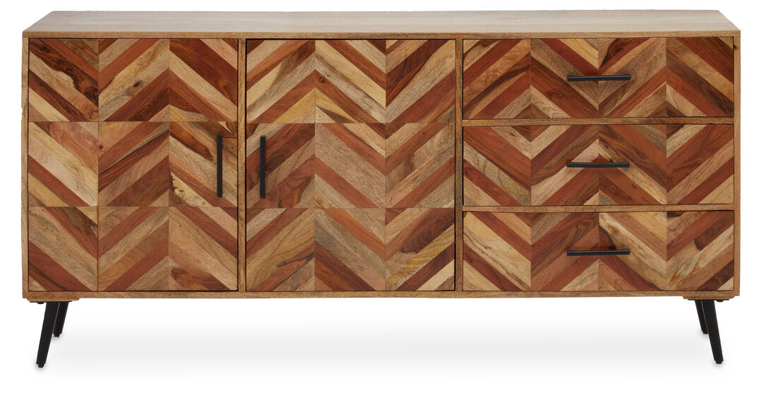 Boho Two Door Mango Wood Sideboard