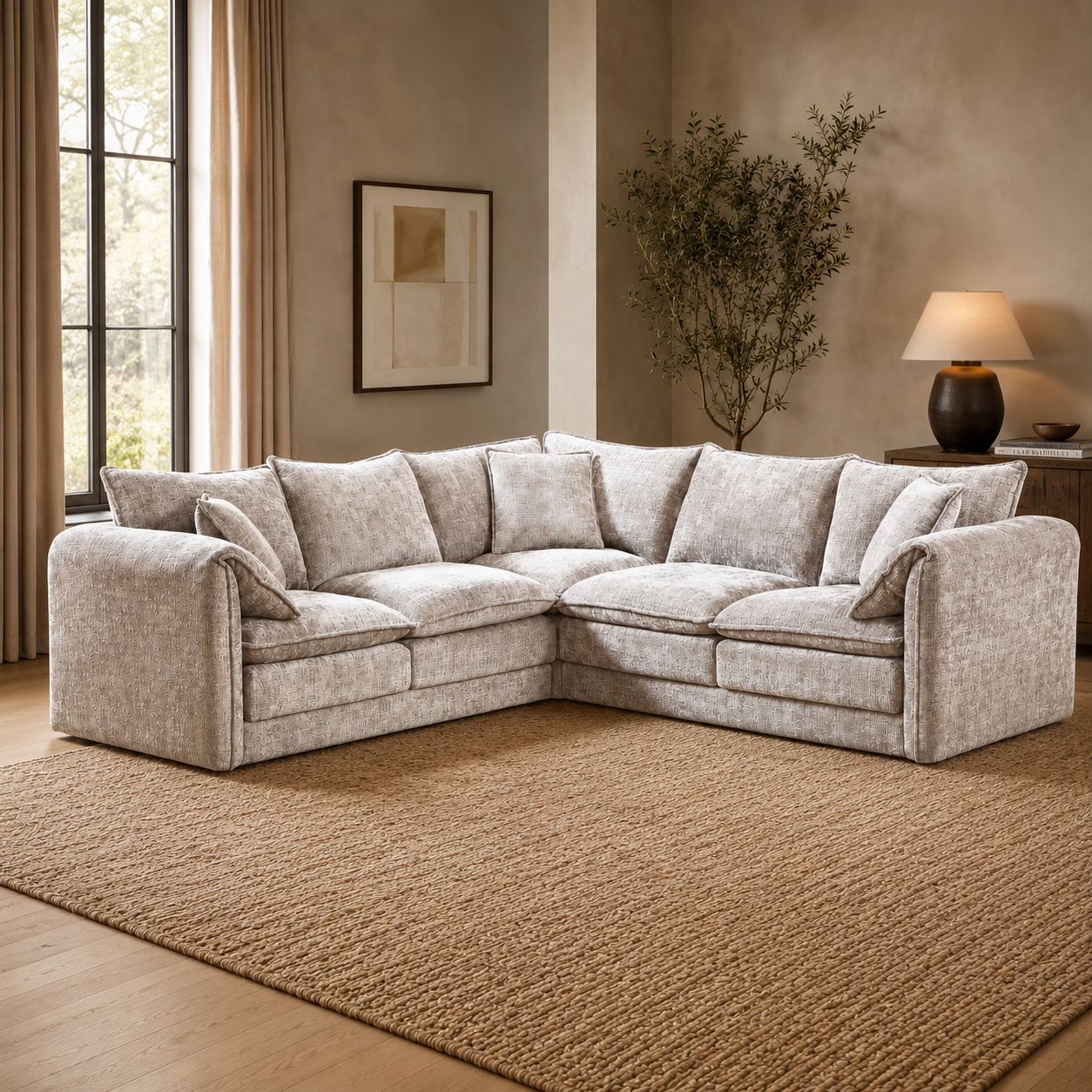 Solaya Sofa Beige Large Corner