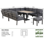 Titan Range U-Shape Corner Sofa Set with Rising Table