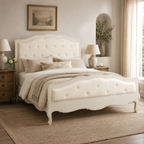 Loire White Kingsize Bed