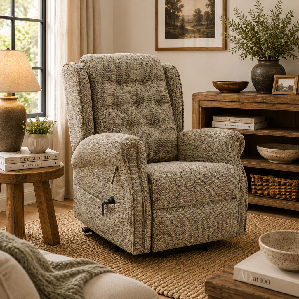 Sienna Rise and Recline Chair Mink